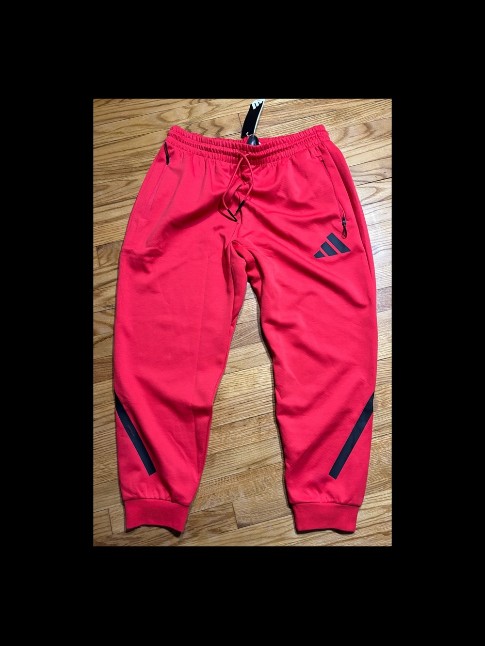 Adidas Z.N.E. Three Layer Sweatpants Joggers Pure Ruby red men’s sz XL new
